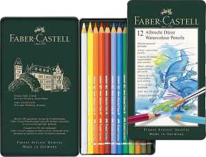 Faber Castell Aquarellstift A.Dürer 3,8 mm 12er Metalletui