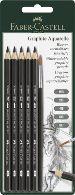 Faber Castell Aquarellbleistift Graphite Aquarelle BK