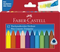 Faber Castell Wachsmalstifte dreikant 12-er Kartonetui