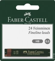 Faber Castell Feinmine Super-Polymer 0,5mm HB 2x BK