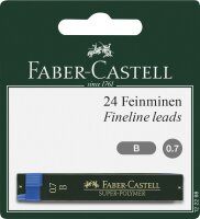 Faber Castell Feinmine Super-Polymer 0,7mm B 2x BK