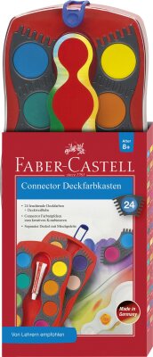 Faber Castell Farbkasten Connector 24 Farben rot