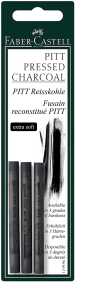 Faber Castell Reisskohle fettfrei Pitt extra soft 3er