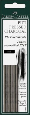 Faber Castell Reisskohle Pitt soft 3 in BK