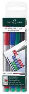 Faber Castell Marker Multimark non-perm M 1,0 mm 4er Etui