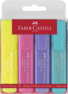 Faber Castell Textmarker TL 46 1-5 mm Pastell 4er