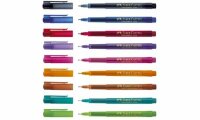 Faber Castell Faserschreiber Broadpen Document blau