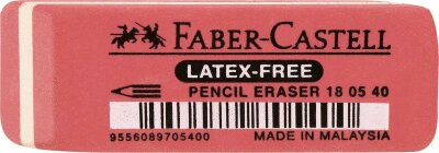 A.W. Faber-Castell Radierer LATEX-FREE 7005-40 rot 180540