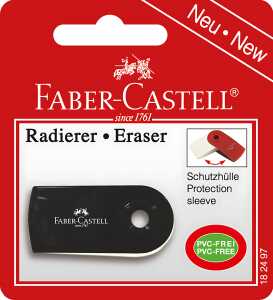 Faber Castell Radierer Sleeve 54x24x10 mm schwarz Blister