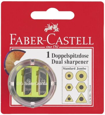 Faber Castell Doppelspitzdose rund Blister