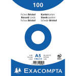 Exacompta Karteikarten A5 bla 100St/Pkg weiss