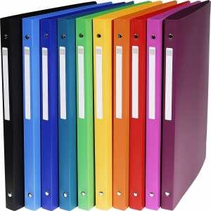 Ringb A4 Uni PP mE 4R 15mm sort