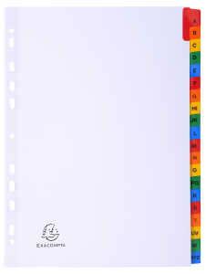 Regist A-Z A4 20-tlg manila+farbTab