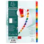 Exacompta Register A4 A-Z 20tlg ws+bedr.farbTabs