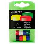 Exacompta Magnete Ø 12mm farbig sort 8St