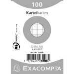 Exacompta Karteikarten A8 kar 100St/Pkg weiss