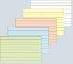 Exacompta Karteikarten A5 kariert rosa 100St