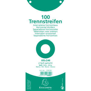 Exacompta NLH Exacompta Trennstreifen 105x240 weis