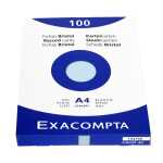 Exacompta Karteikarten A4 blanco blau 100St
