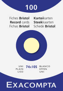 Exacompta Karteikarten A7 blanco gelb 100St