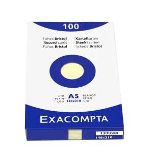 Exacompta NLH Exacompta Karteikarten A5 blanco gel