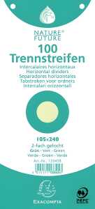 Exacompta Trennstreifen 105x240 grün 100St