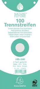 Exacompta Trennstreifen 105x240 grau 100St