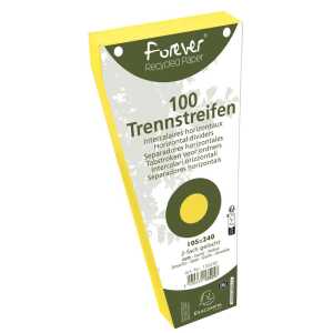 Trennstreifen Recycling trapez gelb