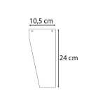 Trennstreifen Recycling trapez grue