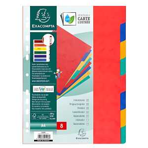 Exacompta Register A4 Manila farbig 8-tlg