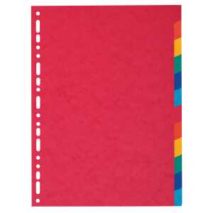 Exacompta Register A4 CSpan farbig 12tlg