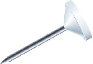 Flachkopfnadeln Ø5mm 100St weiss