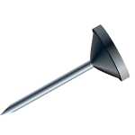 Exacompta Flachkopfnadeln Ø5mm 100St schwarz