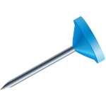 Exacompta Flachkopfnadeln Ø5mm 100St hellblau