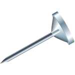 Exacompta Flachkopfnadeln Ø5mm 100St kristall