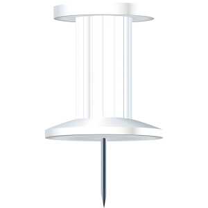 Exacompta Pinwandnadel Push Pins weiß 25St.