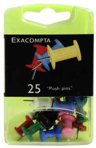 Pinwandnadel Push Pins sortiert 25S
