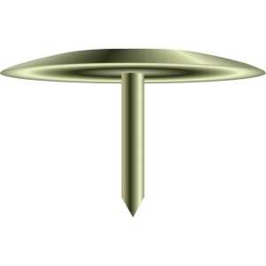 Reißnägel Kopf a Messing 100St sw