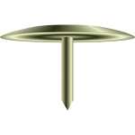 Exacompta Reißnägel Kopf a Messing 100St sw