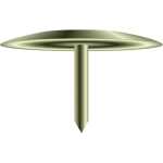 Reißnägel Kopf a Messing 100St sw