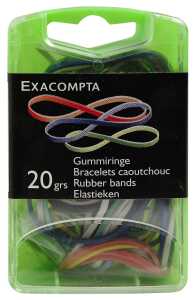 Gummiringe farbig sortiert 20g/Pkg