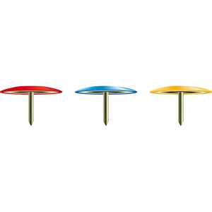 Exacompta Reißnägel Kopf a Messing 100St so