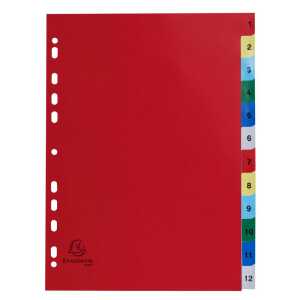 Register A4 PP blanco 12Tlg 180mµ