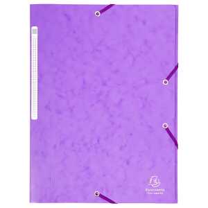 EXACOMPTA Eckspannermappe, DIN A4, Karton, violett (8700108)