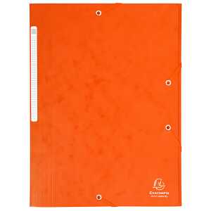 EXACOMPTA Eckspannermappe, DIN A4, Karton, orange (8700105)
