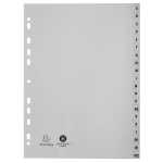 Exacompta Register A4 20tlg A-Z PP grau 3130630017202