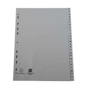 Register A4 26tlg A-Z PP grau
