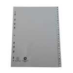 Register A4 26tlg A-Z PP grau