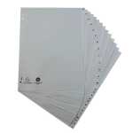 Register A4 26tlg A-Z PP grau