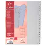 Register A4+ 20tlg A-Z PP grau